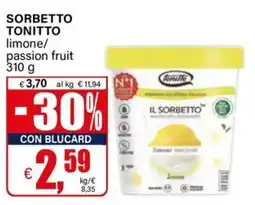 Il Gigante Sorbetto TONITTO offerta