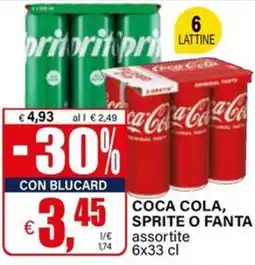 Il Gigante COCA COLA, SPRITE O FANTA offerta