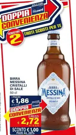 Il Gigante Birra messina cristalli di sale offerta