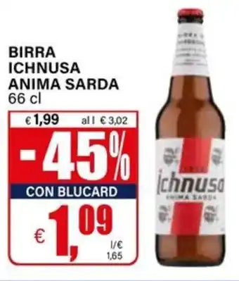 Il Gigante Birra ichnusa anima sarda offerta