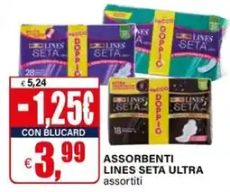 Il Gigante Assorbenti lines seta ultra offerta