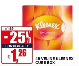 Il Gigante 48 veline kleenex cube box offerta