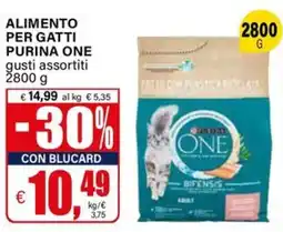 Il Gigante Alimento per gatti PURINA ONE offerta