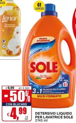 Il Gigante Detersivo liquido per lavatrice SOLE offerta