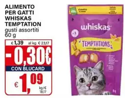 Il Gigante Alimento per gatti whiskas temptation offerta