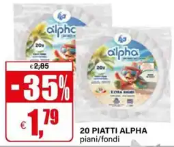 Il Gigante 20 piatti alpha piani/fondi offerta