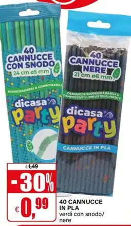 Il Gigante 40 cannucce in pla offerta