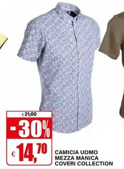 Il Gigante Camicia uomo mezza manica COVERI COLLECTION offerta
