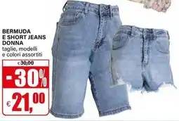 Il Gigante Bermuda e short jeans donna offerta