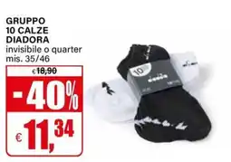 Il Gigante Gruppo 10 calze DIADORA offerta