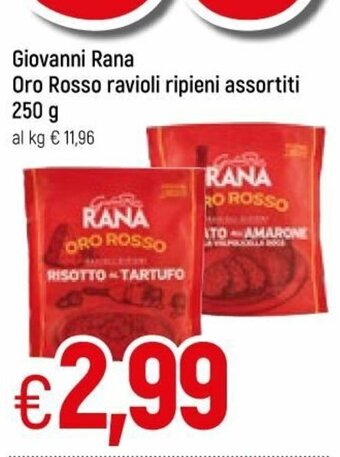 Famila Giovanni Rana Oro Rosso ravioli ripieni assortiti 250g offerta