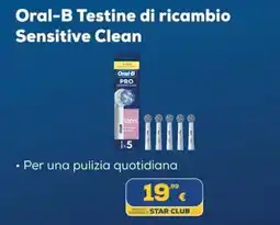 Euronics Oral-B Testine di ricambio Sensitive Clean offerta