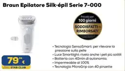 Euronics Braun Epilatore Silk-épil Serie 7-000 offerta