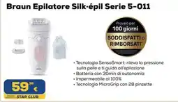 Euronics Braun Epilatore Silk-épil Serie 5-011 offerta