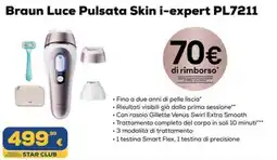 Euronics Braun Luce Pulsata Skin i-expert PL7211 offerta