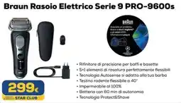 Euronics Braun Rasoio Elettrico Serie 9 PRO-9600s offerta