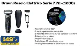 Euronics Braun Rasoio Elettrico Serie 772-c1200s offerta