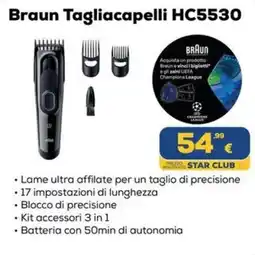 Euronics Braun Tagliacapelli HC5530 offerta