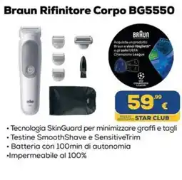 Euronics Braun Rifinitore Corpo BG5550 offerta