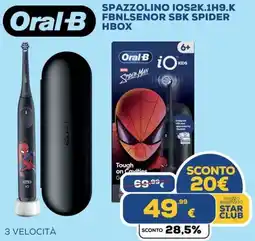 Euronics Oral-B SPAZZOLINO IOS2K.1H9.K FBNLSENOR SBK SPIDER HBOX offerta