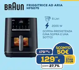 Euronics BRAUN FRIGGITRICE AD ARIA HF5075 offerta