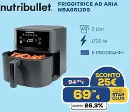 Euronics nutribullet FRIGGITRICE AD ARIA NBA0611DG offerta