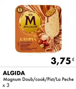 Iper Tosano ALGIDA Magnum Doub/cook/Pist/La Peche x 3 offerta