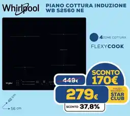Euronics Whirlpool PIANO COTTURA INDUZIONE WB S2560 NE offerta