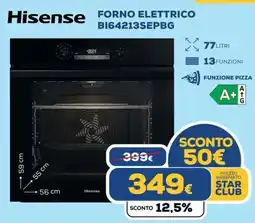 Euronics Hisense FORNO ELETTRICO BI64213SEPBG offerta