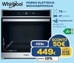 Euronics Whirlpool FORNO ELETTRICO WO141S8PMOSXA offerta