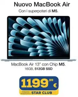Euronics Nuovo MacBook Air offerta