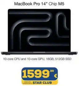 Euronics MacBook Pro 14" Chip M5 offerta