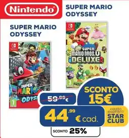 Euronics Nintendo super mario odyssey offerta