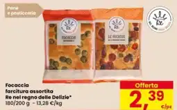 Eurospar Focaccia farcitura assortita Re nel regno delle Delizie offerta