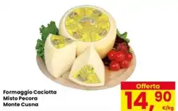 Eurospar Formaggio Caciotta Misto Pecora Monte Cusna offerta