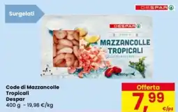 Eurospar Code di Mazzancolle Tropicali Despar offerta