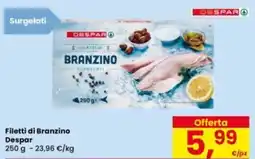 Eurospar Filetti di Branzino Despar offerta