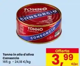 Eurospar Tonno in olio d'oliva Consorcio offerta