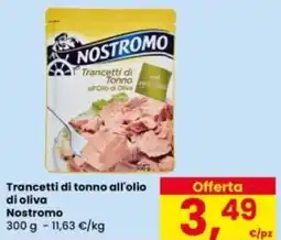 Eurospar Trancetti di tonno all'olio di oliva Nostromo offerta