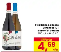 Eurospar Fira Bianco o Rosso Veronese IGT Sartori di Verona offerta