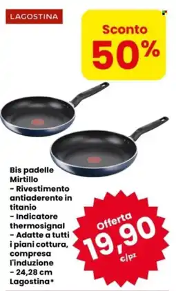 Eurospar LAGOSTINA Bis padelle Mirtillo offerta