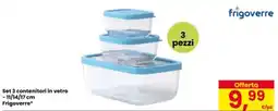 Eurospar frigoverre Set 3 contenitori in vetro offerta