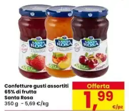Eurospar Confetture 65% di frutta Santa Rosa offerta