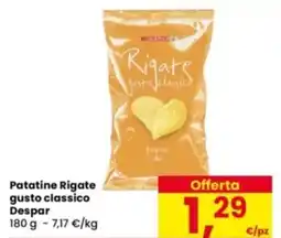 Eurospar Patatine Rigate gusto classico Despar offerta