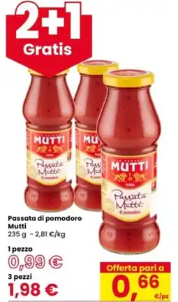 Eurospar Passata di pomodoro Mutti offerta
