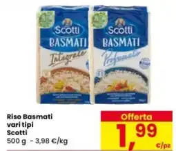 Eurospar Riso Basmati Scotti offerta