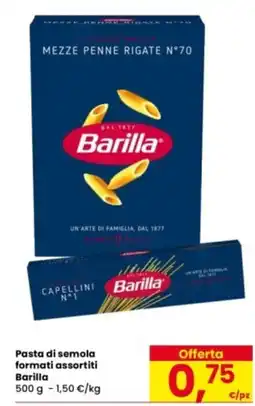 Eurospar Pasta di semola Barilla offerta