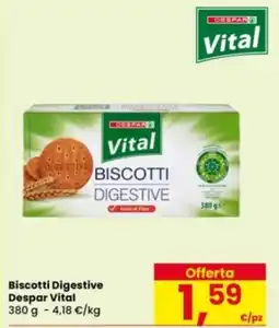 Eurospar Biscotti Digestive Despar Vital offerta