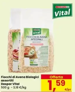Eurospar Fiocchi di Avena Biologici Despar Vital offerta