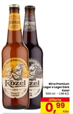 Eurospar Birra Premium Lager o Lager Dark Kozel offerta